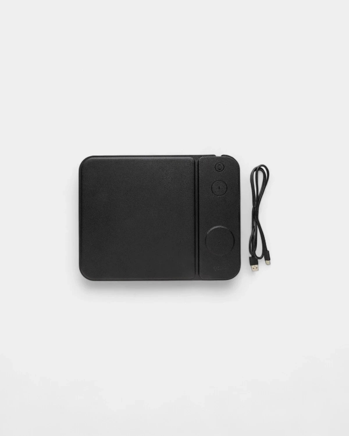 Tapis de souris chargeur 15W 3 en 1 en PU RCS à personnaliser